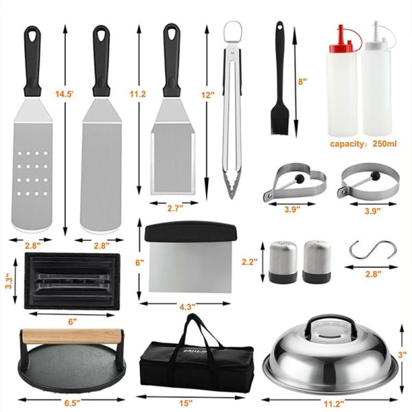 18-Piece BBQ Spatulas for Outdoor — product image 2