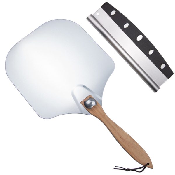 12 Inch Pizza Peel with Folding Wooden Handle for Home Pizza Ovens — product image 4