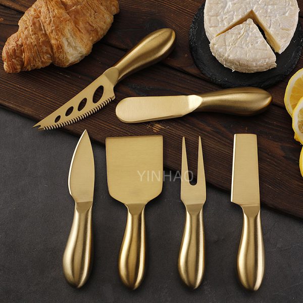Gold 6-Piece Cheese Knife Set for Gifting — product image 3