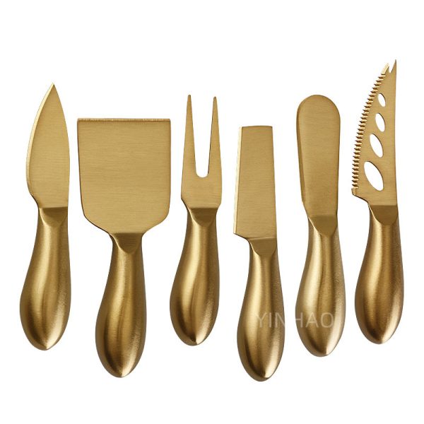 Gold 6-Piece Cheese Knife Set for Gifting — product image 4