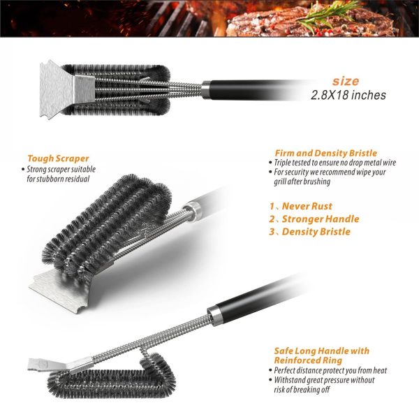 18 Inch Grill Brushes for Outdoor — product image 2