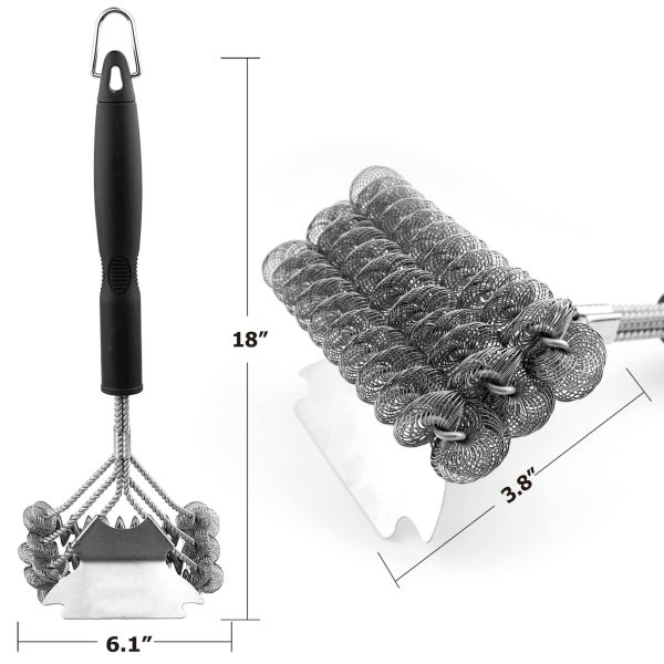 17 Inch Grill Brushes with Scraper — product image 3