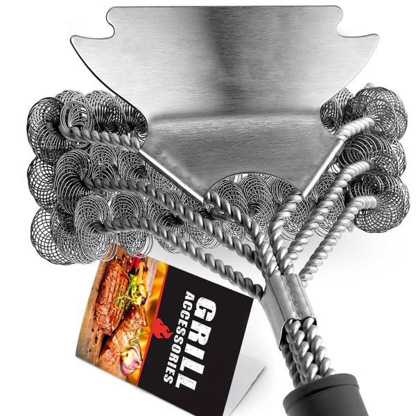 17 Inch Grill Brushes with Scraper — product image 1