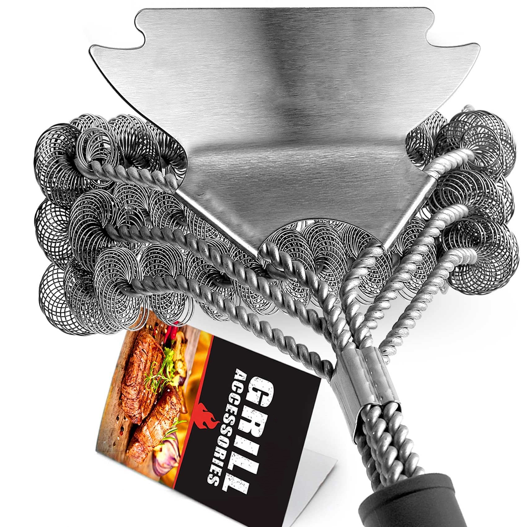 17 Inch Grill Brushes with Scraper | YinHao Houseware