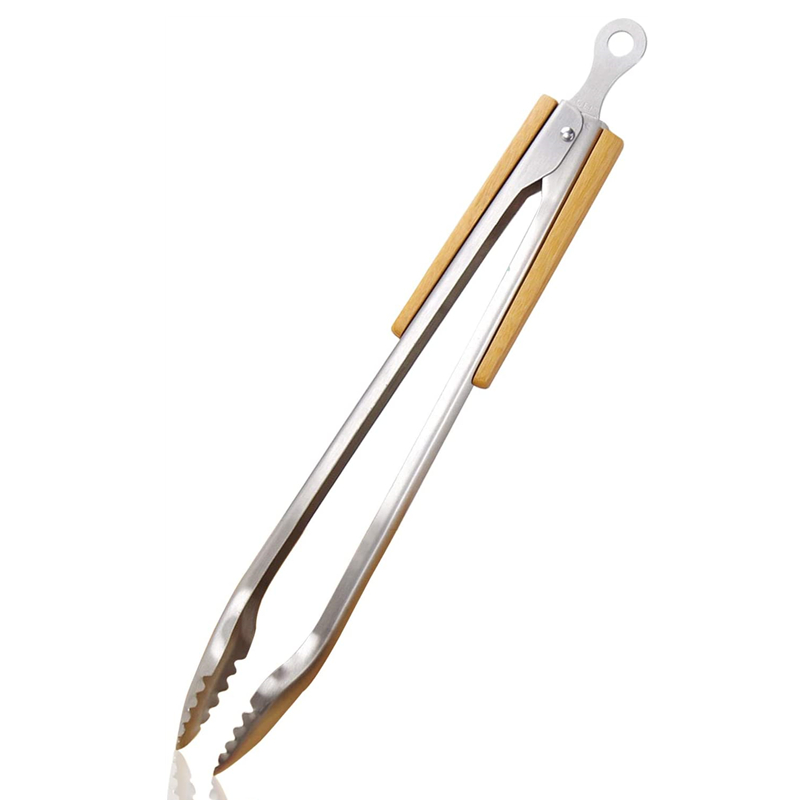 19 Inch Heavy-Duty BBQ Tongs with Wooden Handles | YinHao Houseware