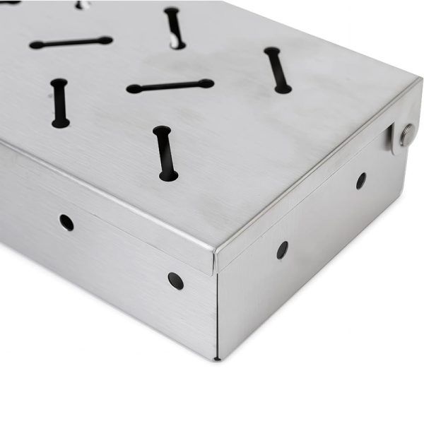 Heavy-Duty Smoker Box with Wooden Handles — product image 4