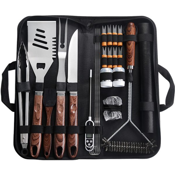 20-Piece Heavy-Duty Stainless Steel BBQ Tool Set with Carry Bag — product image 1