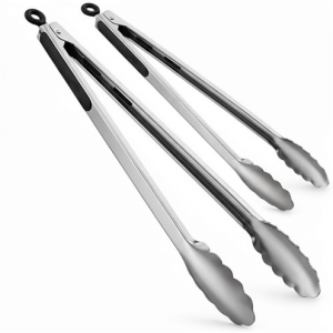 2-Piece 14 Inch BBQ Tongs with Silicone Handles | YinHao Houseware
