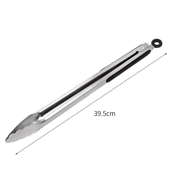 2-Piece 14 Inch BBQ Tongs with Silicone Handles — product image 2