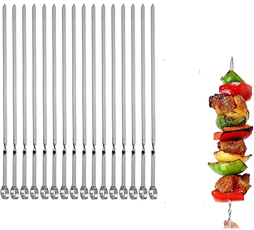 12-Piece 14 Inch BBQ Skewers | YinHao Houseware
