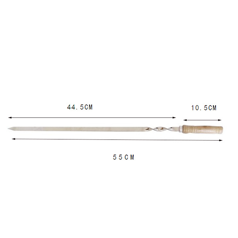 BBQ Skewers with Wooden Handles for Outdoor Cooking — product detail 2 | YinHao Houseware