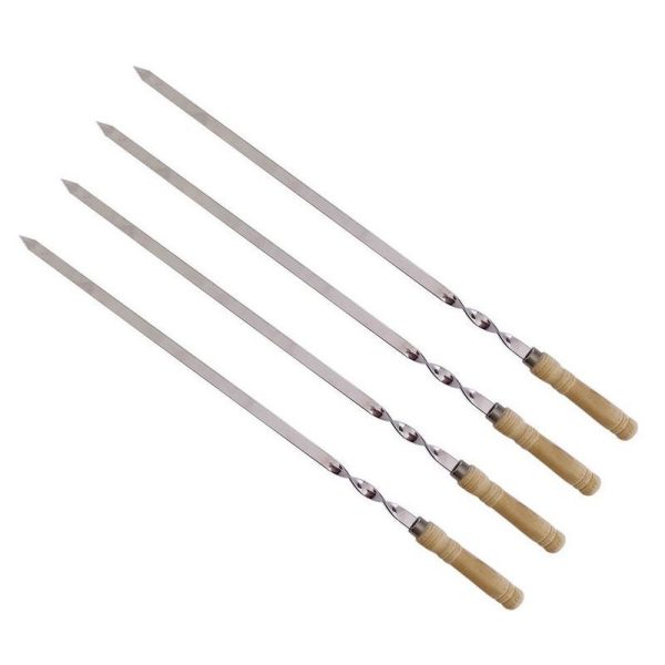 BBQ Skewers with Wooden Handles for Outdoor Cooking — product image 4