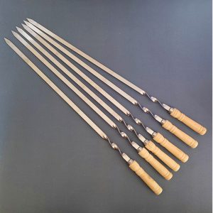 BBQ Skewers with Wooden Handles for Outdoor Cooking | YinHao Houseware