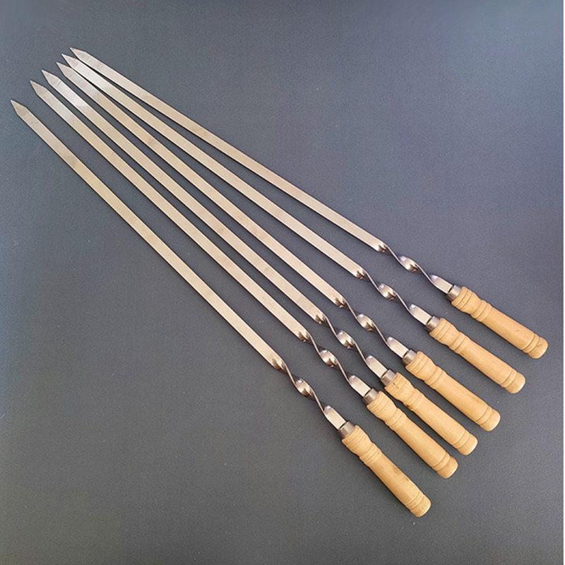 BBQ Skewers with Wooden Handles for Outdoor Cooking | YinHao Houseware