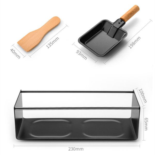 Raclette Pan with Wooden Handles, Portable Design — product image 2