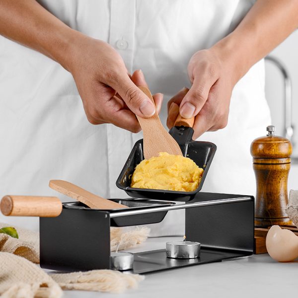 Raclette Pan with Wooden Handles, Portable Design — product image 3