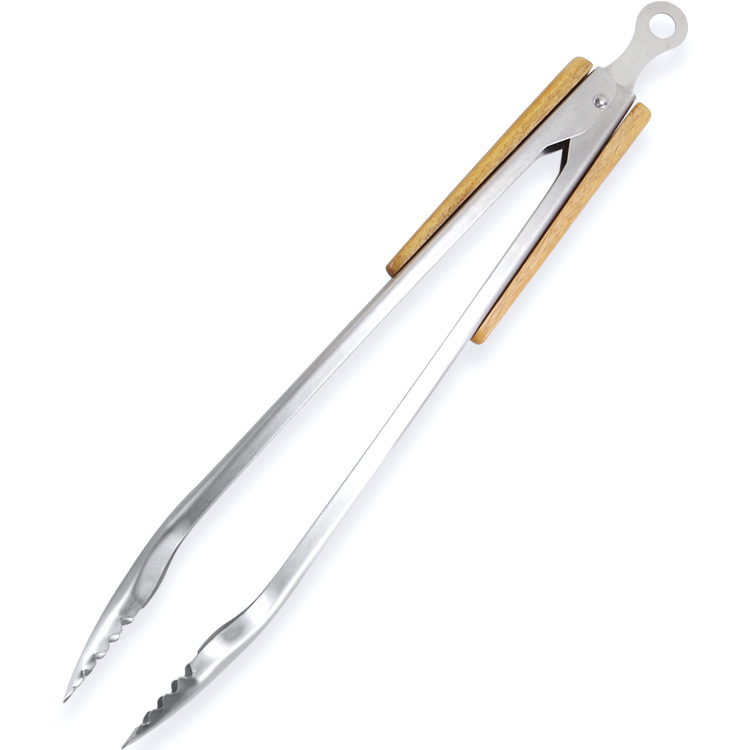 18 Inch BBQ Tongs with Wooden Handles | YinHao Houseware