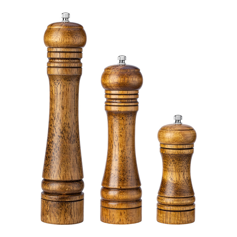 8 Inch Salt & Pepper Mill Set with Wooden Handles — product detail 2 | YinHao Houseware