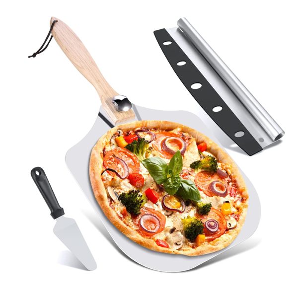 Pizza Peel Set with Wooden Handle — product image 1
