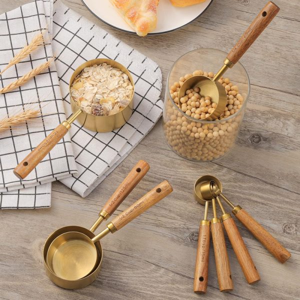 Measuring Cup & Spoon Set with Wooden Handles — product image 5