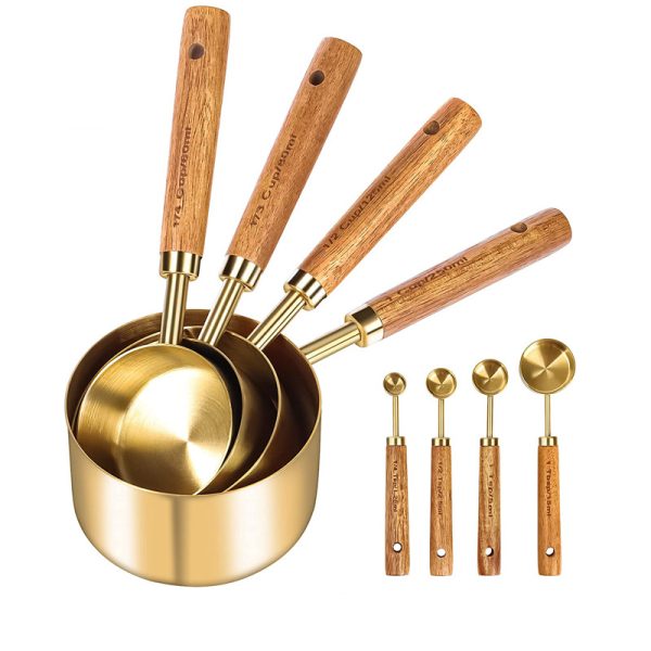 Measuring Cup & Spoon Set with Wooden Handles — product image 6
