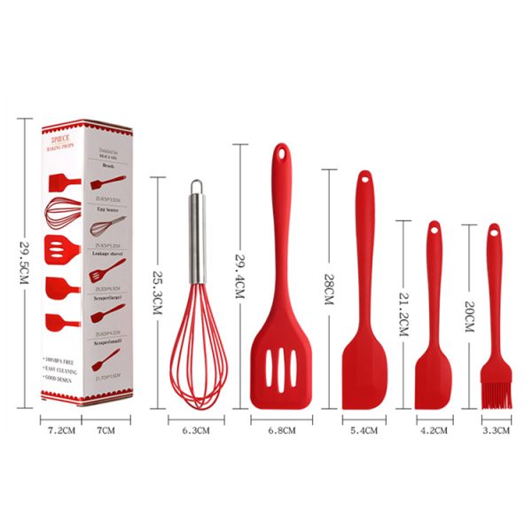 Kitchen Utensil Set with Silicone Handles — product image 2
