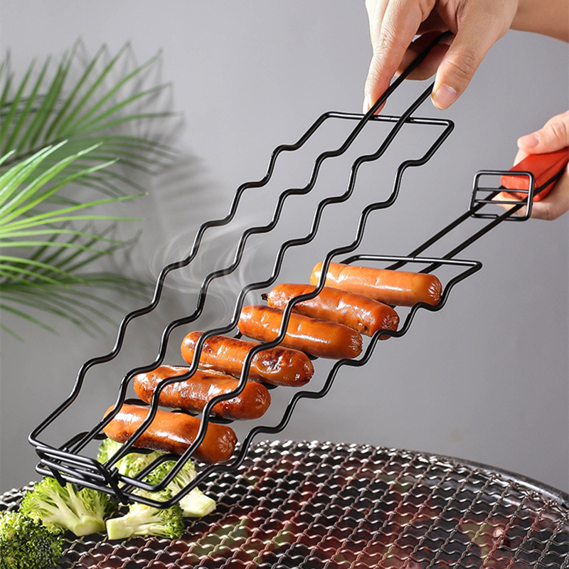 Charcoal Grill with Wooden Handles, Multi-Function — product detail 5 | YinHao Houseware