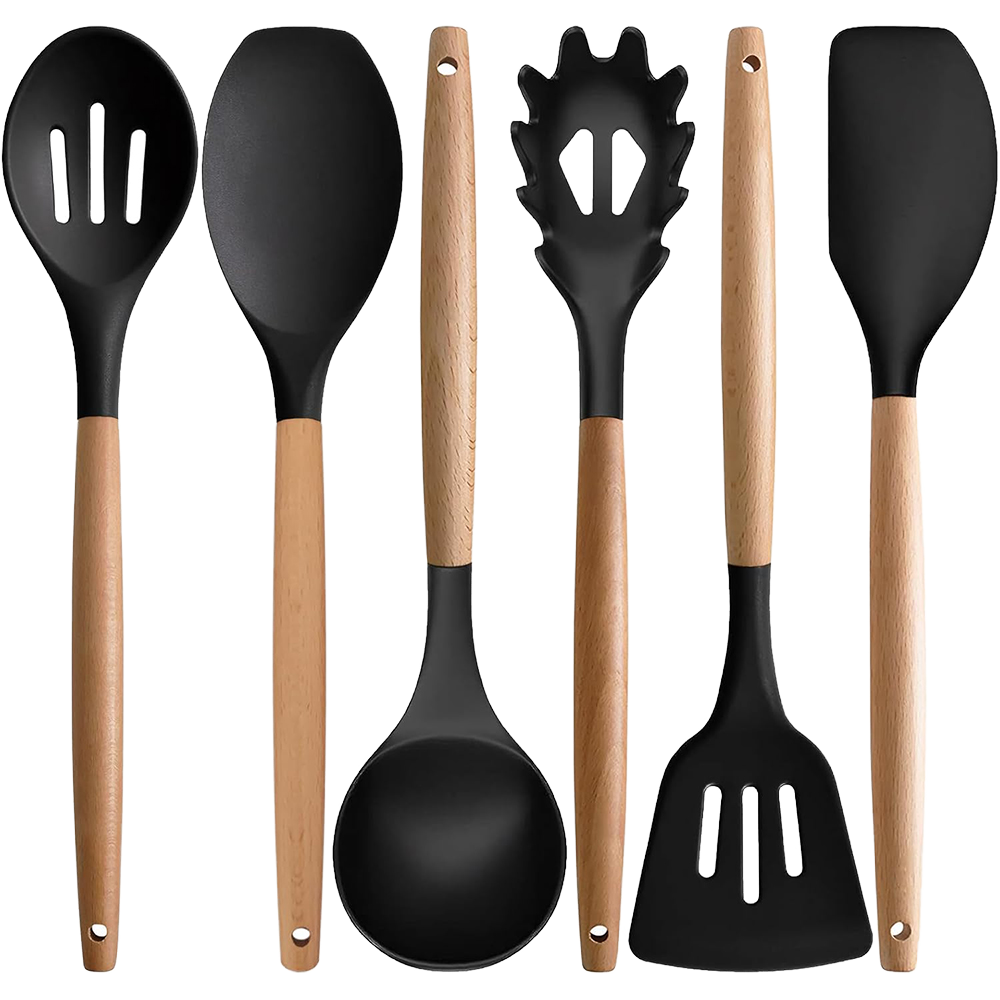 Nonstick Cookware Kitchen Utensils Heat Resistant Wooden.png