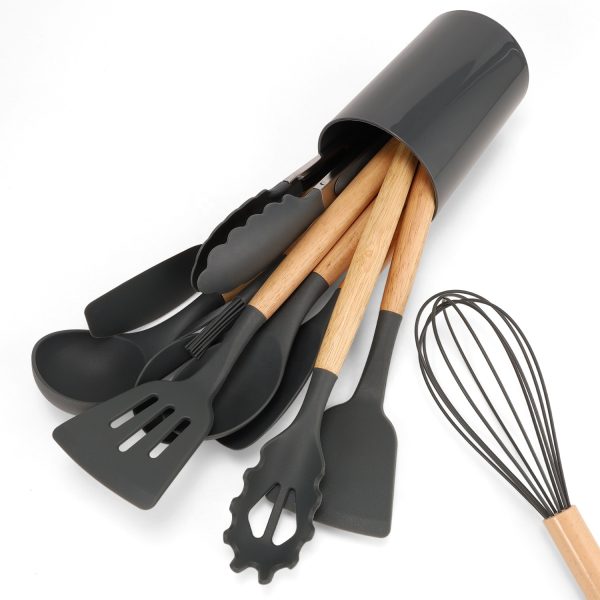 12-Piece Heat-Resistant BBQ Spatulas with Silicone Handles — product image 2