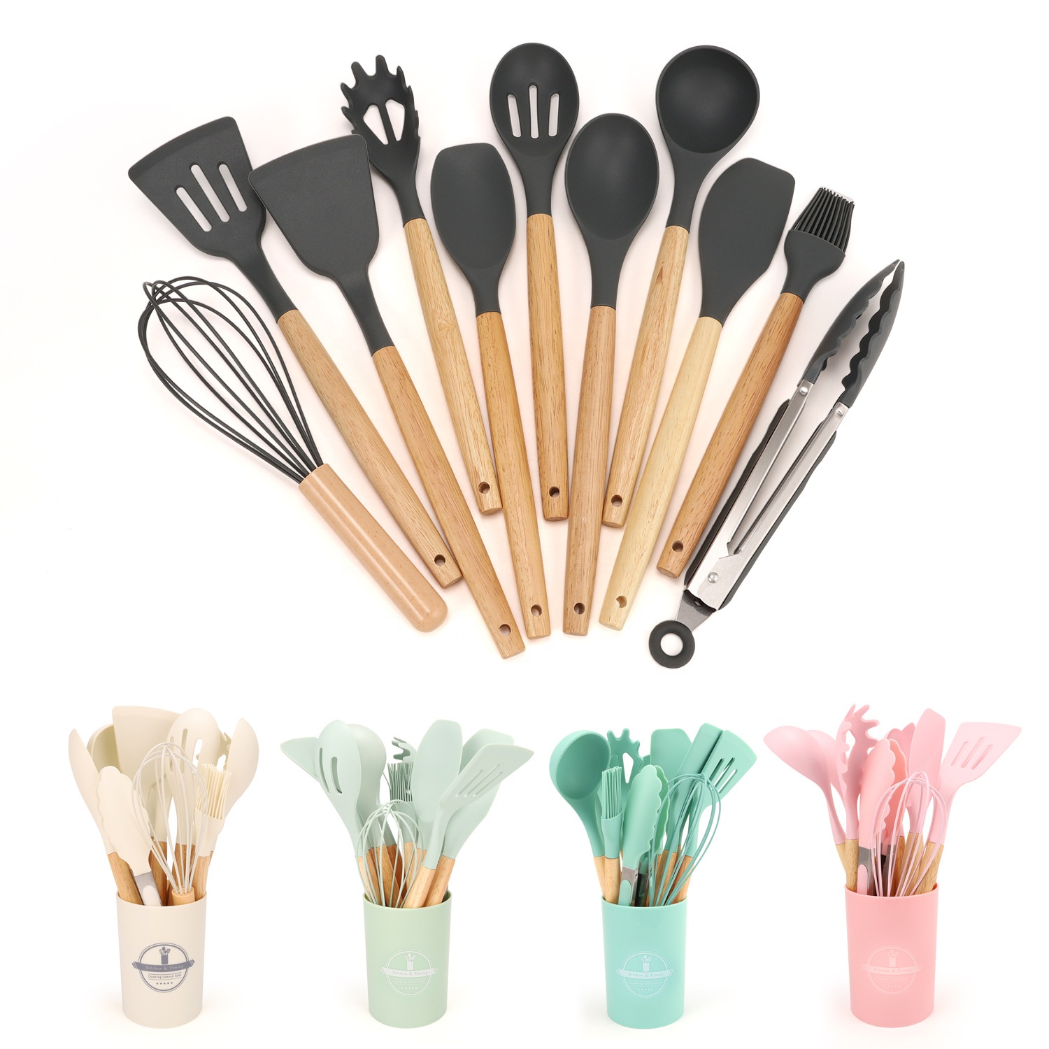 Nonstick Cookware Kitchen Utensils Set Heat Resistant.jpg
