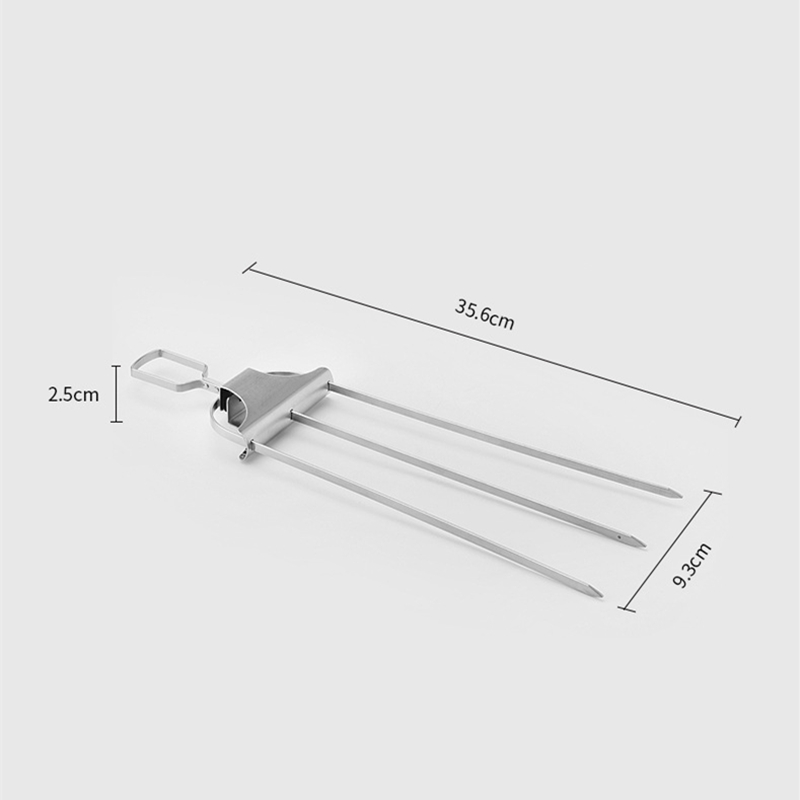 2-Piece 14 Inch Heavy-Duty BBQ Skewers for Outdoor — product detail 2 | YinHao Houseware