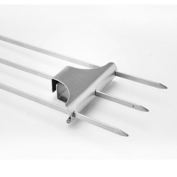 2-Piece 14 Inch Heavy-Duty BBQ Skewers for Outdoor — product image 3