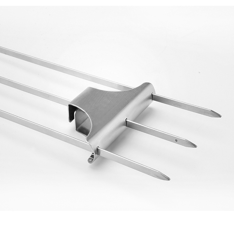 2-Piece 14 Inch Heavy-Duty BBQ Skewers for Outdoor — product detail 3 | YinHao Houseware