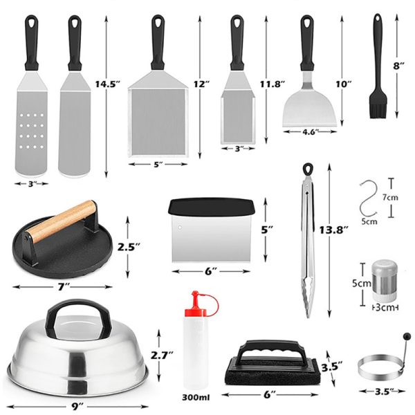 17-Piece Griddle Tools for Outdoor — product image 2