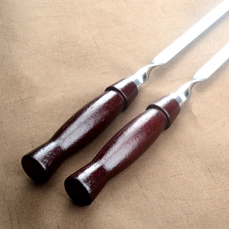 4-Piece BBQ Skewers with Wooden Handles — product detail 4 | YinHao Houseware