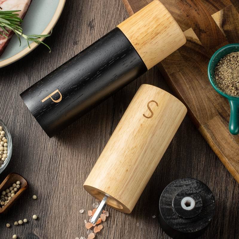 Salt & Pepper Mill Set with Wooden Handles — product detail 4 | YinHao Houseware