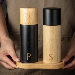 Salt & Pepper Mill Set with Wooden Handles | YinHao Houseware