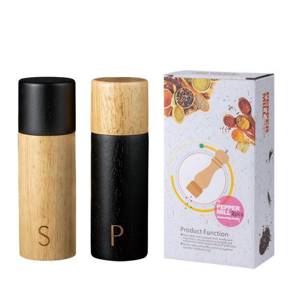 Salt & Pepper Mill Set with Wooden Handles — product image 5
