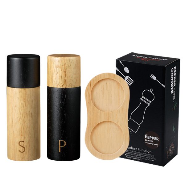 Salt & Pepper Mill Set with Wooden Handles — product image 6