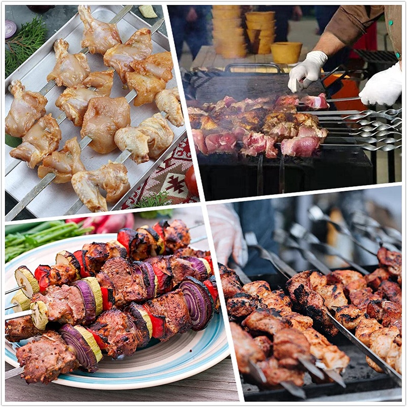 40 cm 6-Piece BBQ Skewers — product detail 3 | YinHao Houseware