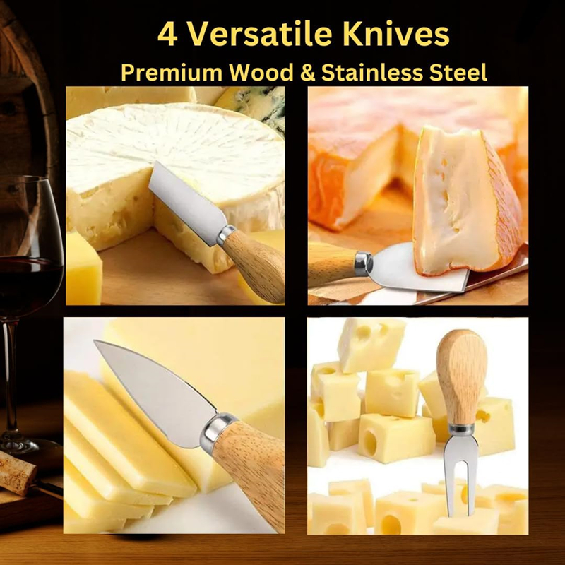 Round Charcuterie Board Set for Gifting — product detail 3 | YinHao Houseware