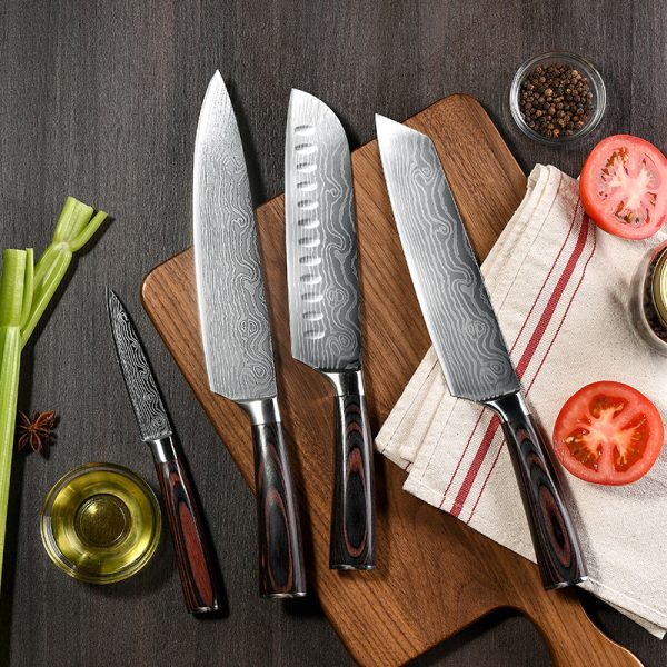 10-Piece Premium Kitchen Knife Set with Wooden Handles — product image 4