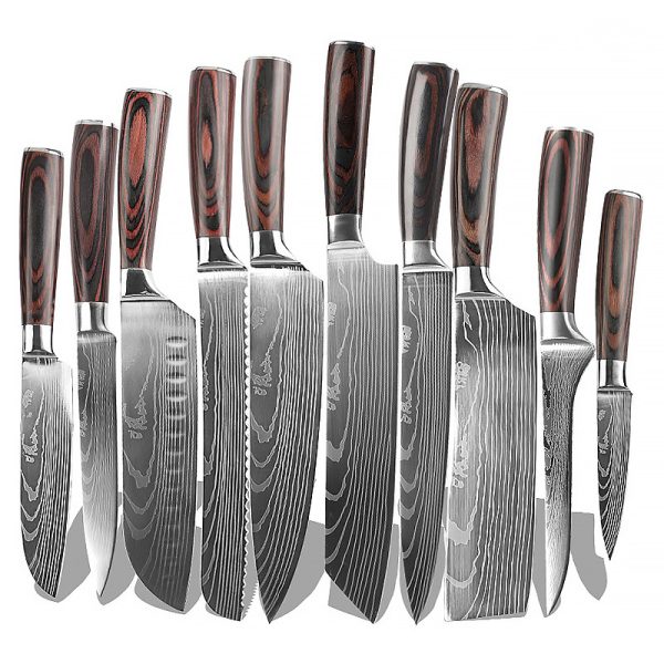 10-Piece Premium Kitchen Knife Set with Wooden Handles — product image 6