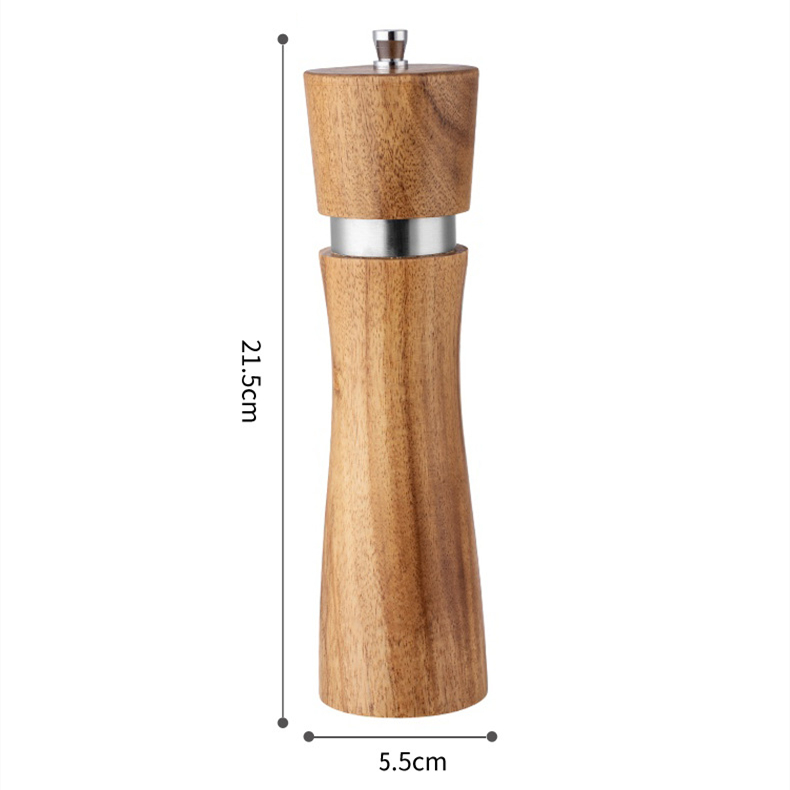 Premium Salt & Pepper Mill with Wooden Handles — product detail 2 | YinHao Houseware