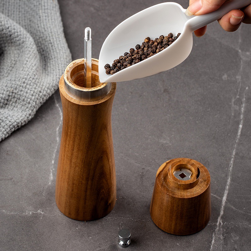 Premium Salt & Pepper Mill with Wooden Handles — product detail 4 | YinHao Houseware