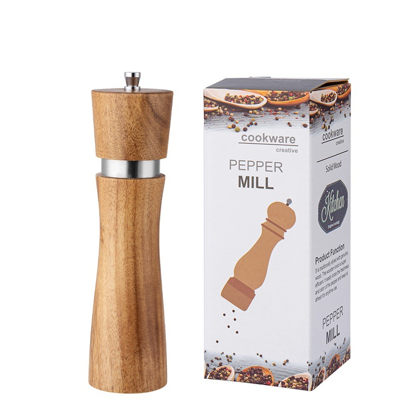 Premium Salt & Pepper Mill with Wooden Handles — product detail 6 | YinHao Houseware