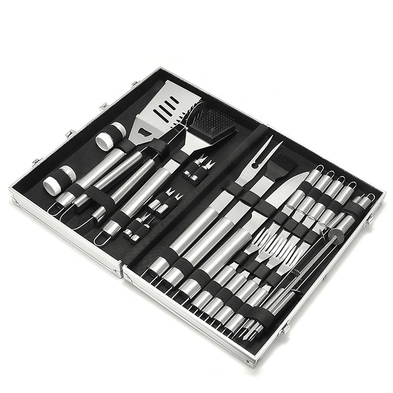 26-Piece Professional Stainless Steel BBQ Tool Set for Gifting — product detail 6 | YinHao Houseware
