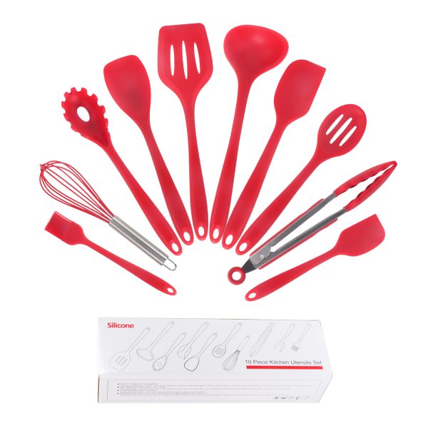10-Piece Kitchen Utensil Set with Silicone Handles — product image 5