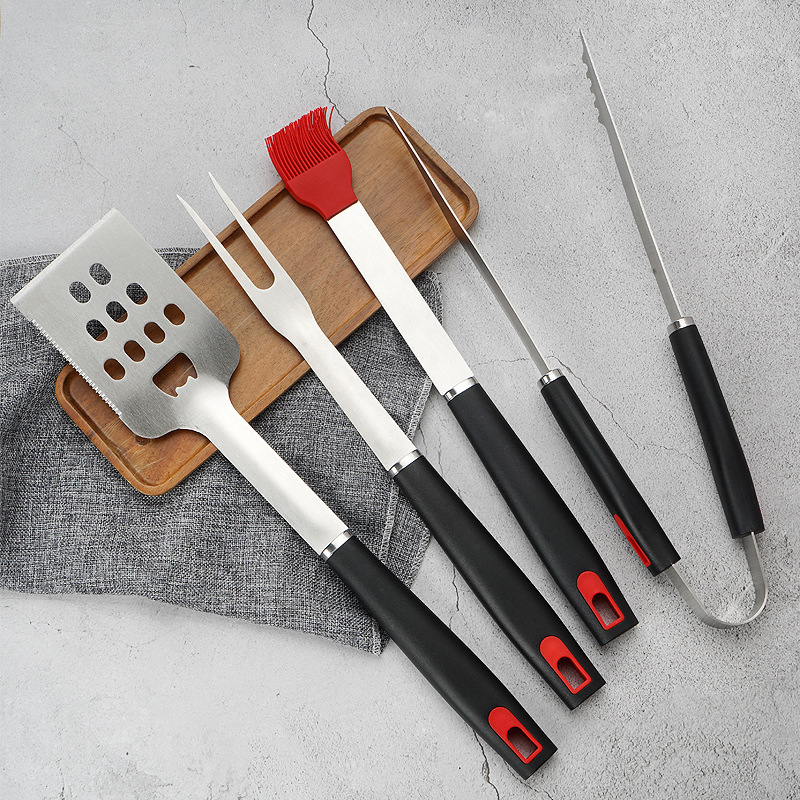 6-Piece Heavy-Duty Stainless Steel BBQ Tool Set for Camping — product detail 3 | YinHao Houseware