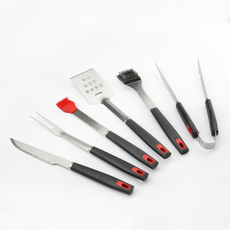 6-Piece Heavy-Duty Stainless Steel BBQ Tool Set for Camping — product detail 6 | YinHao Houseware